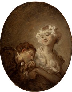 La civetta e il giovane da Jean Honore Fragonard