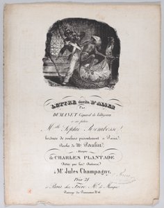 Lettera scritta da Algeri, ca. 1835
