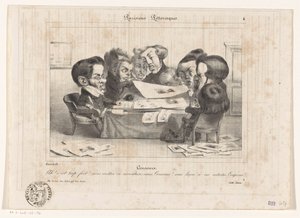 Caricatura dei censori francesi (Censeurs, Parisiens Pittoresques) da Jean Ignace Isidore Gérard Grandville