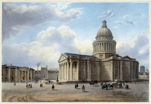 Le Pantheon - in "Promenade dans Paris et ses environs", disegnato da Jacottet e Benoist, c. 1840 da Jean Jacottet