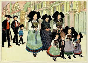 Il mio villaggio, quelli che non dimenticano: Uscita dalla chiesa da Jean Jacques (1873 1951) Waltz