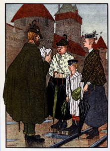 Immagini dei Vosgi; Visita al castello da Jean Jacques (1873 1951) Waltz