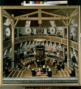 Protestantesimo (Calvinismo): Il Tempio del Paradiso nel 1564 da Jean Jacques (after) Perrissin