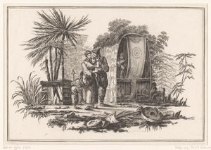 Tatto (Nuovo quaderno di sei fogli di diversi soggetti cinesi storici, rappresentanti i cinque sensi della natura) da Jean Jacques Avril (I)
