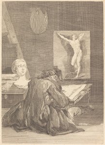 Il Disegnatore da Jean Jacques Flipart after Jean Siméon Chardin