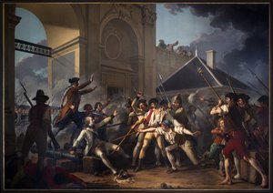 Il coraggio eroico del giovane Desilles da Jean Jacques Francois Le Barbier