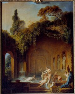 Il bagno delle ninfe da Jean Jacques Francois Le Barbier
