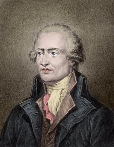 Ritratto di Marie Jean Antoine Nicolas de Caritat, Marchese di Condorcet (1743 - 1794) Incisione di Jean Jacques Frilley (1797-1850) da Jean Jacques Frilley