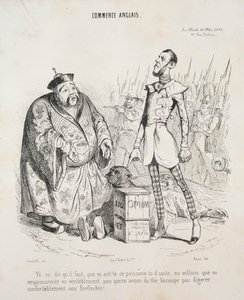 Commercio inglese. Ti dico che devi comprare questo veleno subito, non vogliamo che ti avveleni veramente, così avremo molto tè per digerire comodamente i nostri bistecche! da Jean Jacques Grandville