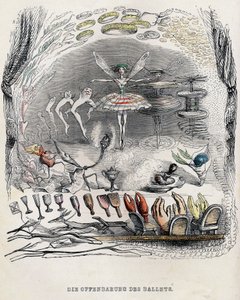 Le rivelazioni del balletto, 1840s da Jean Jacques Grandville