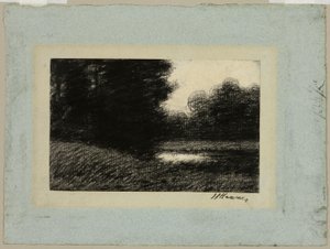 Paesaggio con uno Stagno da Jean Jacques Henner