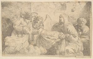 La Natività di Gesù Cristo, fine XVIII secolo da Jean Jacques Lagrenee