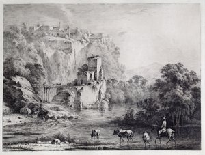 Un cavaliere, 1800 da Jean Jacques de Boissieu