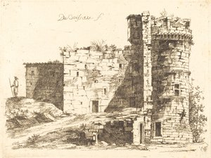 Rovine del Castello di Saint-Chamond, Loira da Jean Jacques de Boissieu