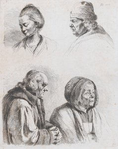 Studio di quattro teste, 1770