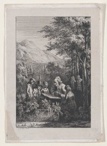 La lezione di botanica, 1804 da Jean Jacques de Boissieu
