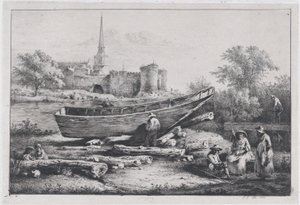Il cantiere, a Savigny, 1803 da Jean Jacques de Boissieu