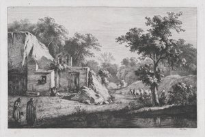 Il piccolo eremo, 1793 da Jean Jacques de Boissieu