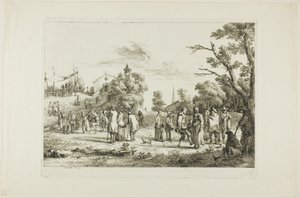 La festa del villaggio da Jean Jacques de Boissieu
