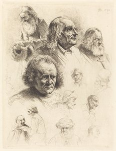 Tredici studi di teste da Jean Jacques de Boissieu