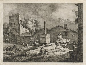 Veduta di Saint-Andeol da Jean Jacques de Boissieu