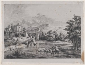 Veduta del Tempio di Vesta, 1774 da Jean Jacques de Boissieu
