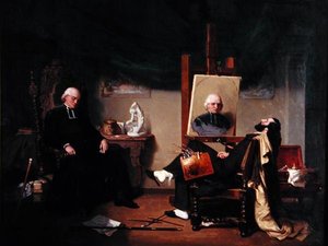 Il pittore e il suo modello da Jean Jalabert