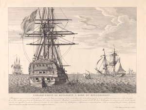 Napoleone si arrende al Capitano Frederick Lewis Maitland il 15 luglio 1815, c.1815 da Jean Jerome Baugean