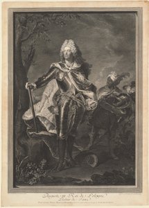 Augusto III, Re di Polonia da Jean Joseph Balechou after Hyacinthe Rigaud