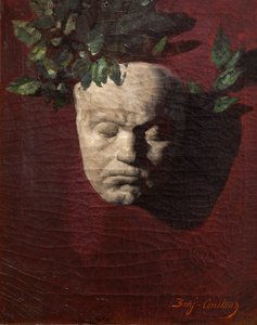 La maschera mortuaria di Beethoven da Jean Joseph Benjamin Constant