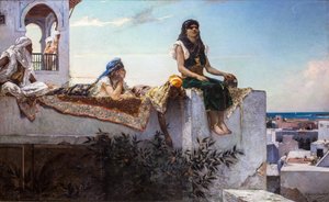 Sera sulle terrazze (Marocco) da Jean Joseph Benjamin Constant