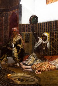 Interno di un harem in Marocco (particolare) da Jean Joseph Benjamin Constant