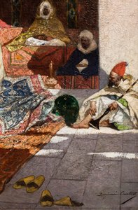 Regali di un pascià (particolare), prima del 1883 (Olio su tela) da Jean Joseph Benjamin Constant