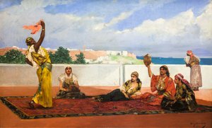 La danza delle sciarpe, 1880 circa (olio su tela) da Jean Joseph Benjamin Constant