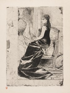Donna in nero da Jean Joseph Benjamin Constant