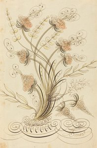Fiori calligrafici da Jean Joseph Bernard called Bernard de Paris