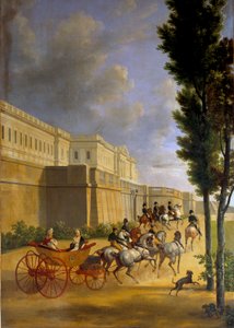 Partenza di Napoleone (1769-1821) e Maria Luisa (1791-1847) per la caccia a Compiègne nel 1811 Dipinto di Joseph Bidault (1758-1846) 1811 Parigi, Museo Marmottan da Jean Joseph Bidault