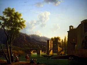 Veduta di un Ponte a Sora da Jean Joseph Bidault