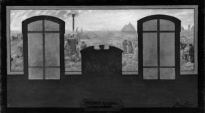 Bozzetto per il municipio di Fresnes: Sul plateau - I battitori di grano, nel 1905
