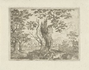 Paesaggio con un albero spezzato da Jean Joseph Hanson