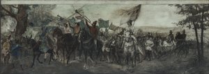 Bozzetto per la decorazione della galleria nella Cour d