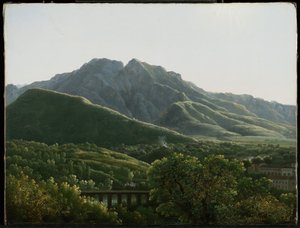 Veduta del Ponte e della Città di Cava, Regno di Napoli
