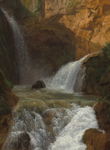 Veduta delle cascate di Tivoli da Jean Joseph Xavier Bidauld