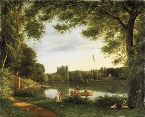 Vista sul lago di Ermenonville