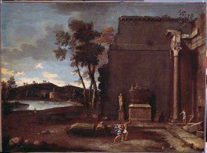 Paesaggio con sarcofago da Jean Lemaire