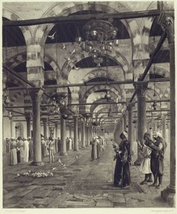 Preghiera pubblica nella moschea di Amron, da 