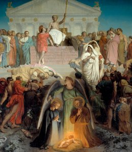 Il secolo di Augusto, dettaglio centrale: la natività da Jean Leon Gerome