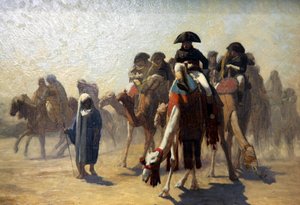 Generale Bonaparte con il suo stato maggiore in Egitto da Jean Leon Gerome