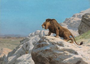 Leone in guardia, c.1885
