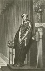 Rachele come la Musa della Tragedia Greca da Jean Leon Gerome
